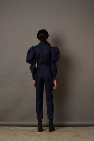 QUOD SUITING JUMP SUIT IN NAVY