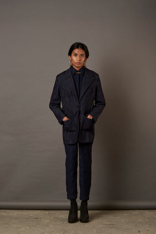 QUOD DENIM DAD JACKET IN CHARCOAL