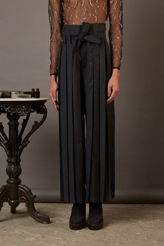 QUOD FOUNTAIN PANTS WITH BELT IN GREY