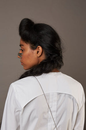 QUOD CROSS WITH NO COLLAR SHIRT