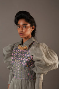 SILK AND HANDWOVEN BANARASI BROCADE DRESS