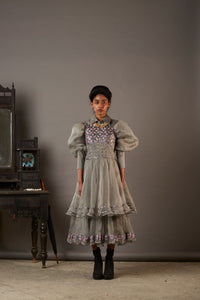 SILK AND HANDWOVEN BANARASI BROCADE DRESS