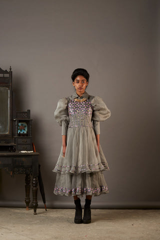 SILK AND HANDWOVEN BANARASI BROCADE DRESS