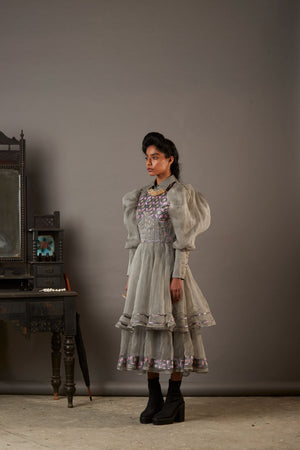 SILK AND HANDWOVEN BANARASI BROCADE DRESS