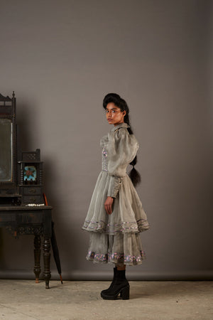 SILK AND HANDWOVEN BANARASI BROCADE DRESS