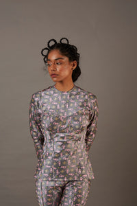QUOD HANDWOVEN BANARASI BROCADE CORSET TOP