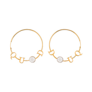 QUOD Pearl Hoops