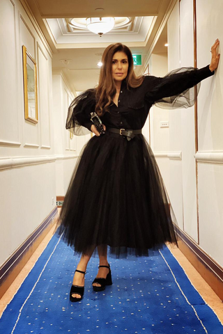 ANAITA SHROFF ADAJANIA Ft. Wolf Wing Tulle Dress