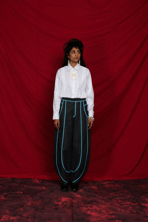 LET’S PUT HER IN THE VASE PANTS IN INDIGO
