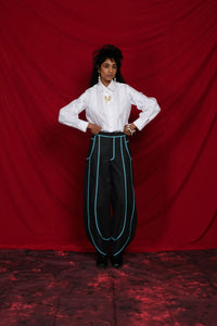 LET’S PUT HER IN THE VASE PANTS IN INDIGO