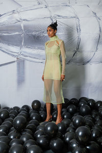 BODY BODY BODY DRESS IN LIME