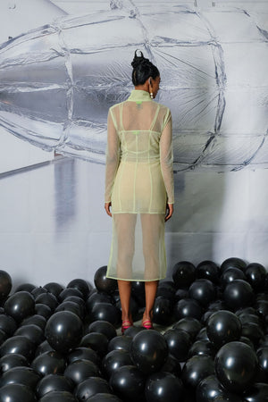 BODY BODY BODY DRESS IN LIME