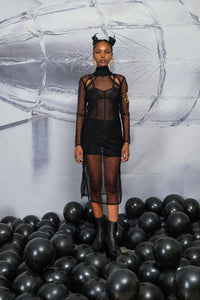BODY BODY BODY DRESS IN BLACK