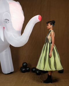 SIREN DRESS WITH DETACHABLE UNDERSKIRT