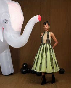 SIREN DRESS WITH DETACHABLE UNDERSKIRT