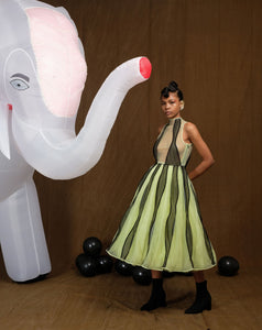 SIREN DRESS WITH DETACHABLE UNDERSKIRT