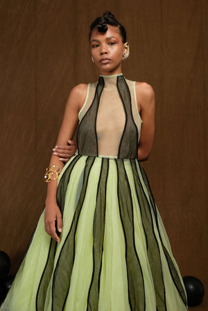 SIREN DRESS WITH DETACHABLE UNDERSKIRT