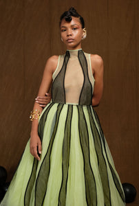 SIREN DRESS WITH DETACHABLE UNDERSKIRT