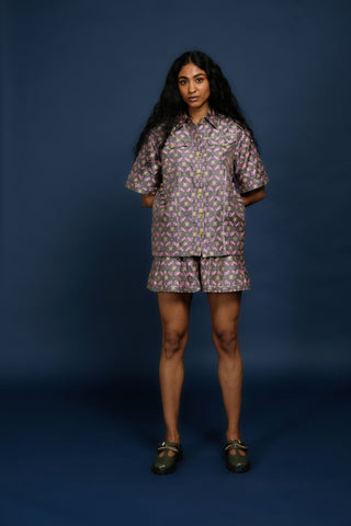 QUOD HANDWOVEN BANARASI BROCADE SHIRT