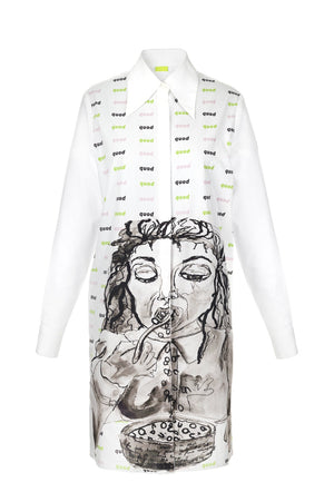Cereal Girl Shirt Dress