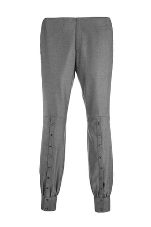Cuffed Leg Pants Grey