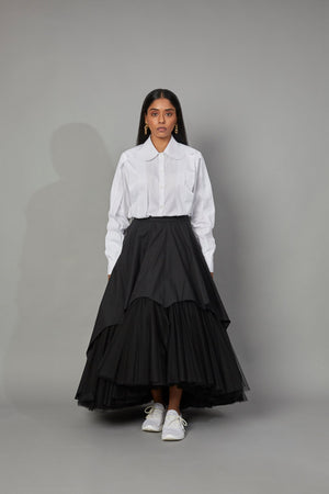 PARAM SAHIB SINGH FT. WITCH LINER SKIRT IN BLACK