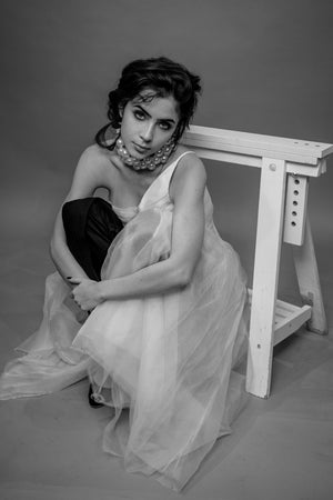 Jade Picon Ft. Hand Draped Apron Top