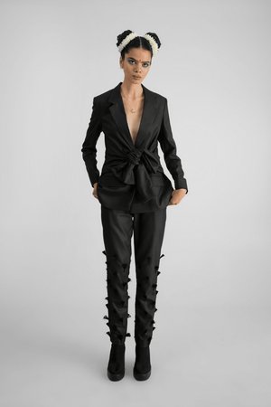 CARMELLA ROSE FT. FOUR SLEEVE JACKET BLACK